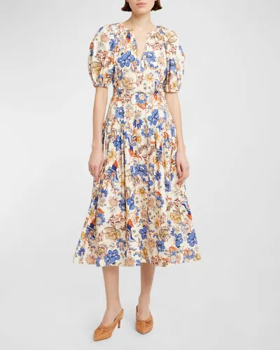 Shop Ulla Johnson Carina Dress In Magnolia In Multi