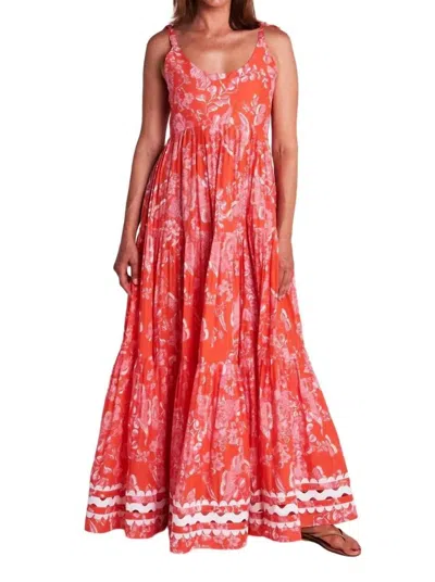 Shop Ck Bradley Maisie Dress In Cordelia Coral In Multi