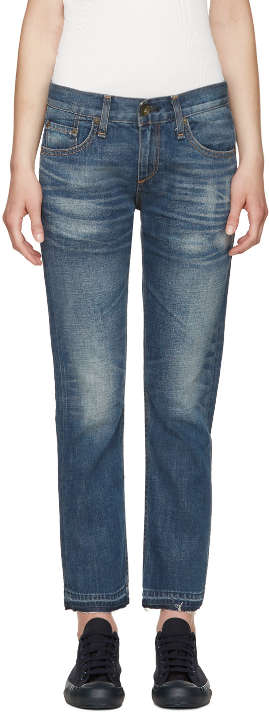 Rag Bone Rag And Bone Blue X Boyfriend Jeans In Langley Modesens