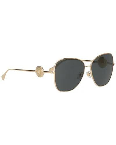 Shop Versace Women's 60mm Sunglasses In Gold