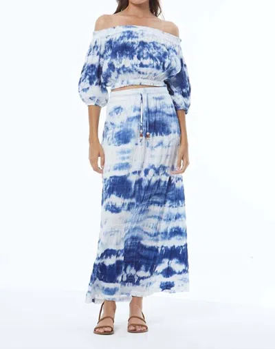 Shop Young Fabulous & Broke Aloha Skirt In Cobalt In Blue