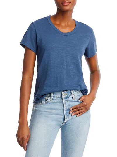 Shop Wilt Womens Cotton Layered T-shirt In Blue