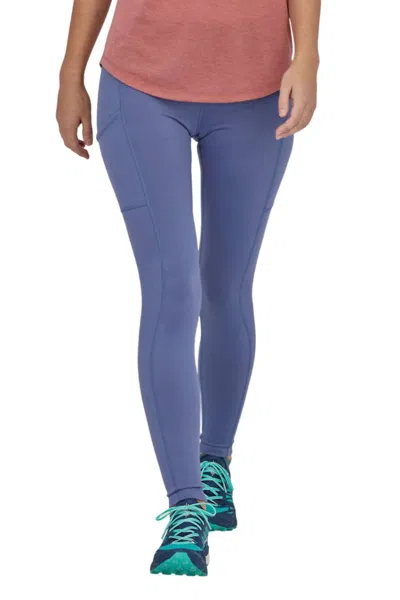 Shop Patagonia Pack Out Tights Legging In Current Blue