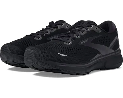 Shop Brooks Men's Ghost 15 Running Shoes ( D Width ) In All Black In Multi