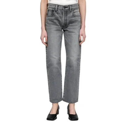 Shop Moussy Boothbay Jeans In Light Black In Grey