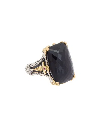 Shop Konstantino Calypso 18k & Silver 19.02 Ct. Tw. Gemstone Ring In Black