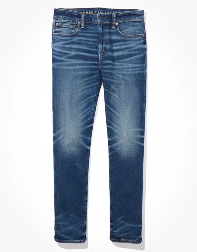 Shop American Eagle Outfitters Ae Airflex+ Slim Straight Jean In Blue