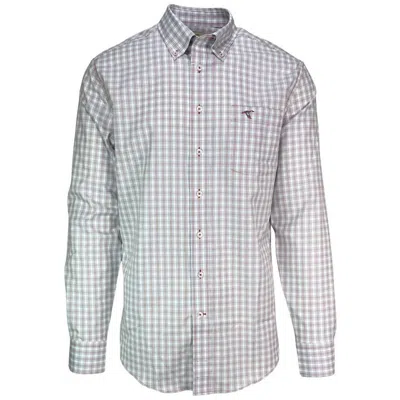 Shop Genteal Ashcroft Cotton Woven Shirt In Chestnut In Grey