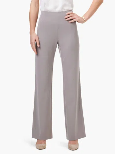 Shop Nic + Zoe Avenue Wide Leg Trouser In French Linen In Grey