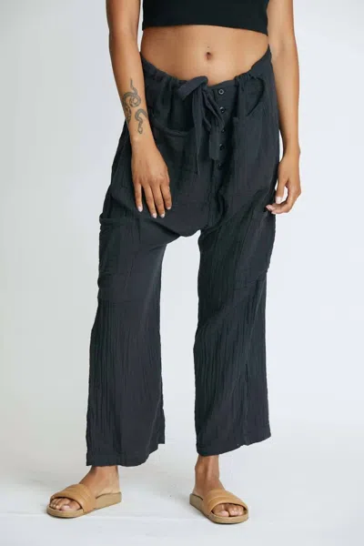 Shop Nsf Camden Pant In Deep Pigment Black In Blue