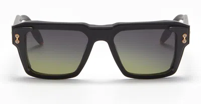 Akoni Square-frame Sunglasses In Black