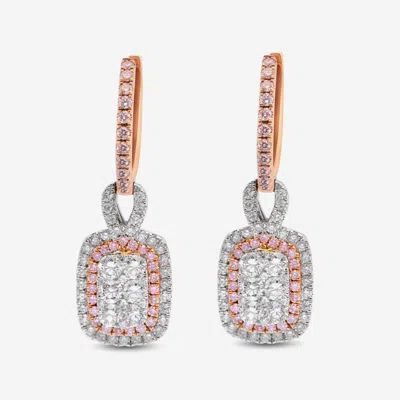 Shop Gregg Ruth 14kand Rose Gold,diamond And Fancy Diamond Drop Earrings In Orange