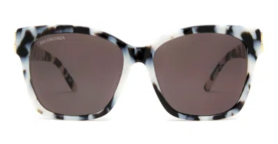 Shop Balenciaga Sunglasses In Black, White