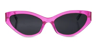 Shop Balenciaga Sunglasses In Fuchsia