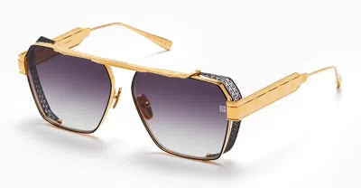 Balmain Men's Premier Sunglasses In Gold