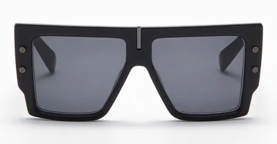 Shop Balmain Sunglasses In Black Matte