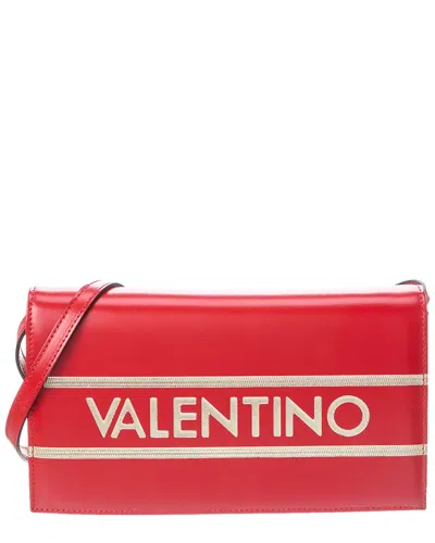 Shop Valentino By Mario Valentino Lena Lavoro Leather Shoulder Bag In Red