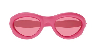 Shop Bottega Veneta Sunglasses In Pink
