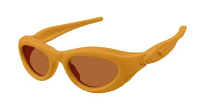 Shop Bottega Veneta Sunglasses In Orange