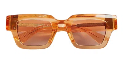 Shop Bottega Veneta Sunglasses In Orange