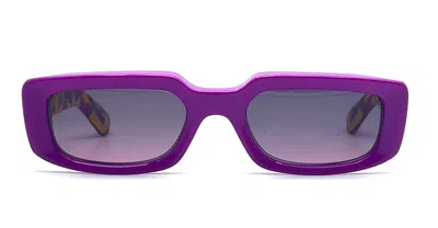 Shop Chrome Hearts Sunglasses In Purple