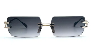Shop Chrome Hearts Sunglasses In Black, Gold