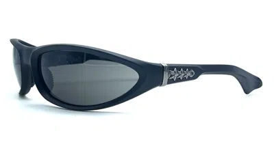 Shop Chrome Hearts Sunglasses In Black Matte