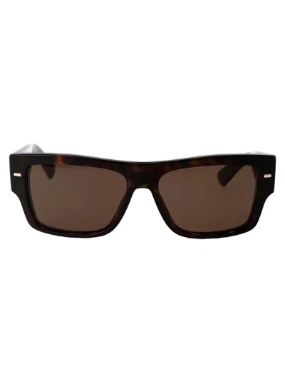 Dolce & Gabbana Eyewear Square Frame Sunglasses In 502/73 Havana