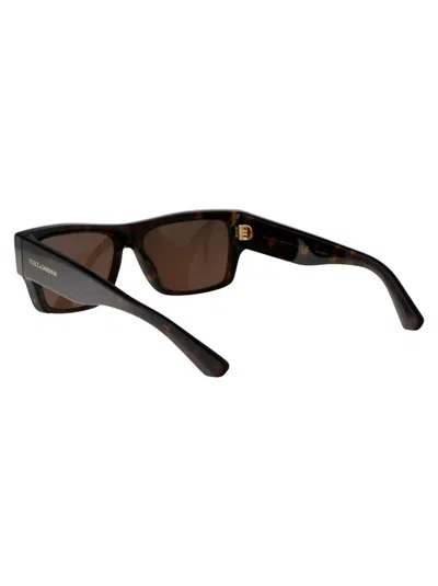 Dolce & Gabbana Eyewear Square Frame Sunglasses In 502/73 Havana