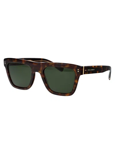 Shop Dolce & Gabbana Sunglasses In 675/r5 Black/crystal