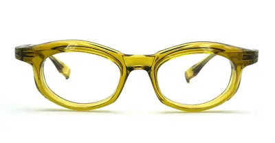 Shop Factory 900 Eyeglasses In Yellow Trasparent