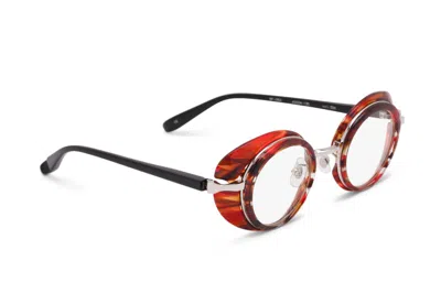 Shop Factory 900 Eyeglasses In Mottled Red, Black, Gold