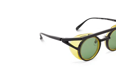 Shop Factory 900 Sunglasses In Transparent Black, Yellow