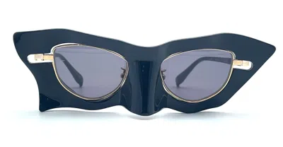 Shop Factory 900 Sunglasses In Black, Gold