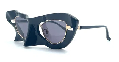 Shop Factory 900 Sunglasses In Black, Gold