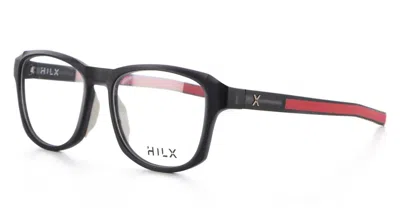 Hilx Eyeglasses In Transparent Gray