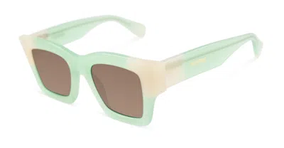 Shop Jacquemus Sunglasses In Green