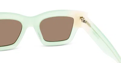 Shop Jacquemus Sunglasses In Green