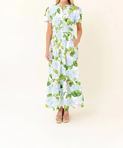 Shop Sheridan French Eloise Dress In Hydrangea In Multi