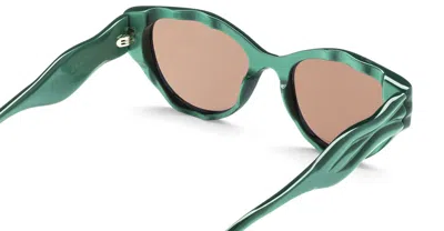 Shop Junk Plastic Rehab Sunglasses In Green