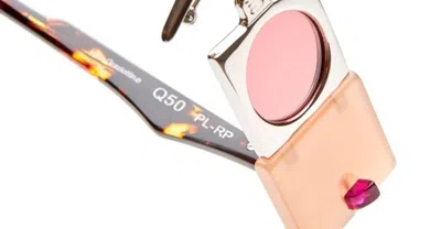 Kuboraum Q50 Rectangle-frame Sunglasses In Silver