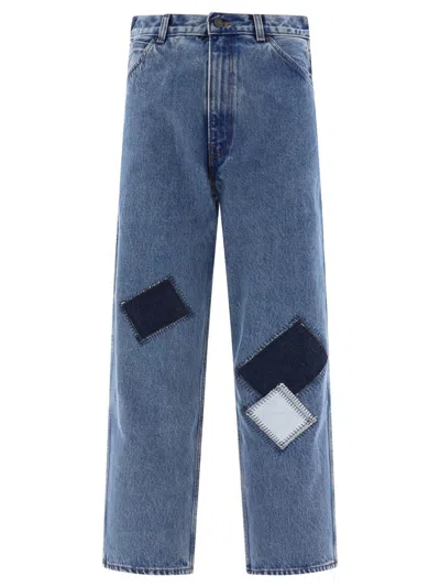 Shop Levi's "carpenter Crop" Jeans In Blue