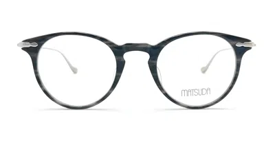 Shop Matsuda Eyeglasses In Black, Silver