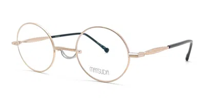 Shop Matsuda Eyeglasses In Antique Gold