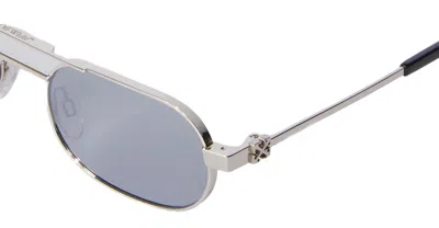Shop Off-white Sunglasses In Silver