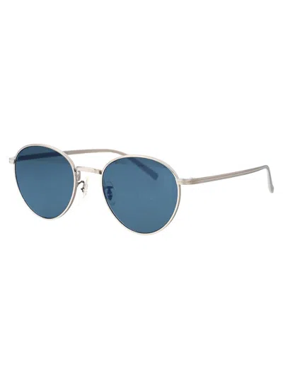 Shop Oliver Peoples Sunglasses In 5036w5 Silver