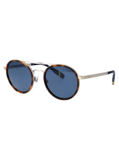Shop Polo Ralph Lauren Sunglasses In 922280 Havana/silver