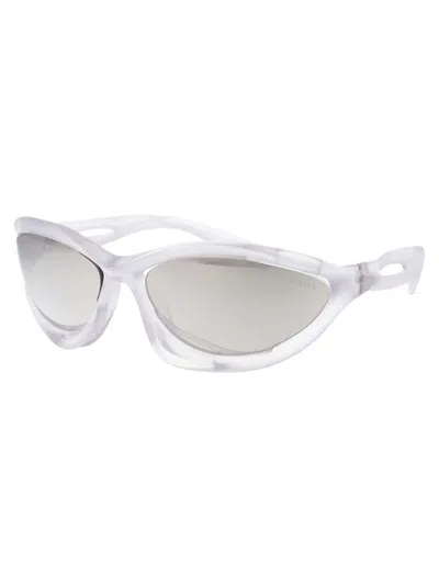 Prada Women's Nylon Sunglasses In 14v60h Frosted Crystal