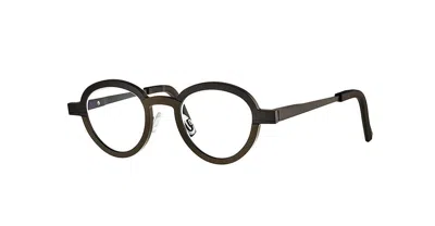 Shop Theo Eyewear Eyeglasses In Matte Black