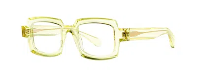 Shop Theo Eyewear Eyeglasses In Transparent Yellow